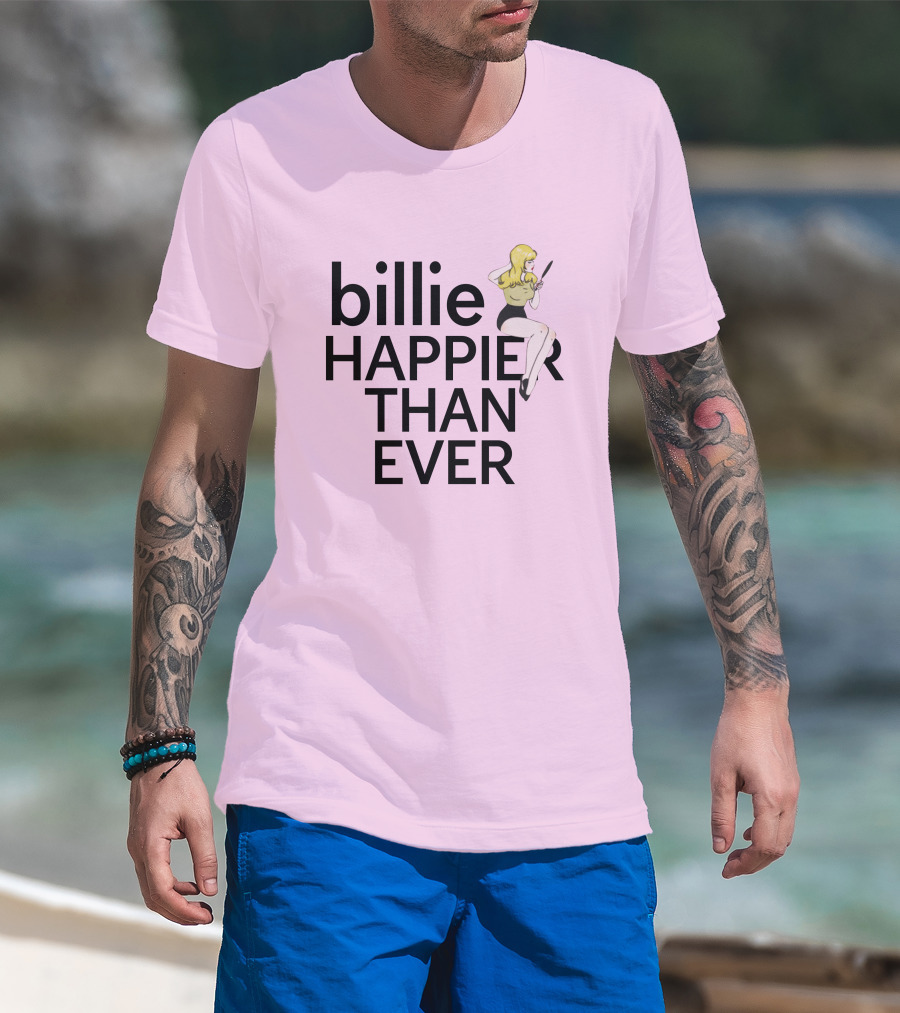 Billie Eilish Happier Than Ever Pretty Boy Merch T-Shirt