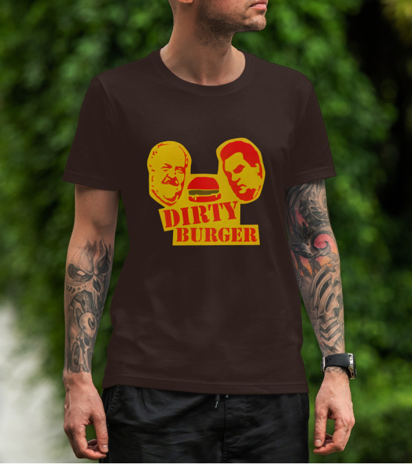 Trailer Park Boys Dirty Burger Merch Faces And Burger T-Shirt