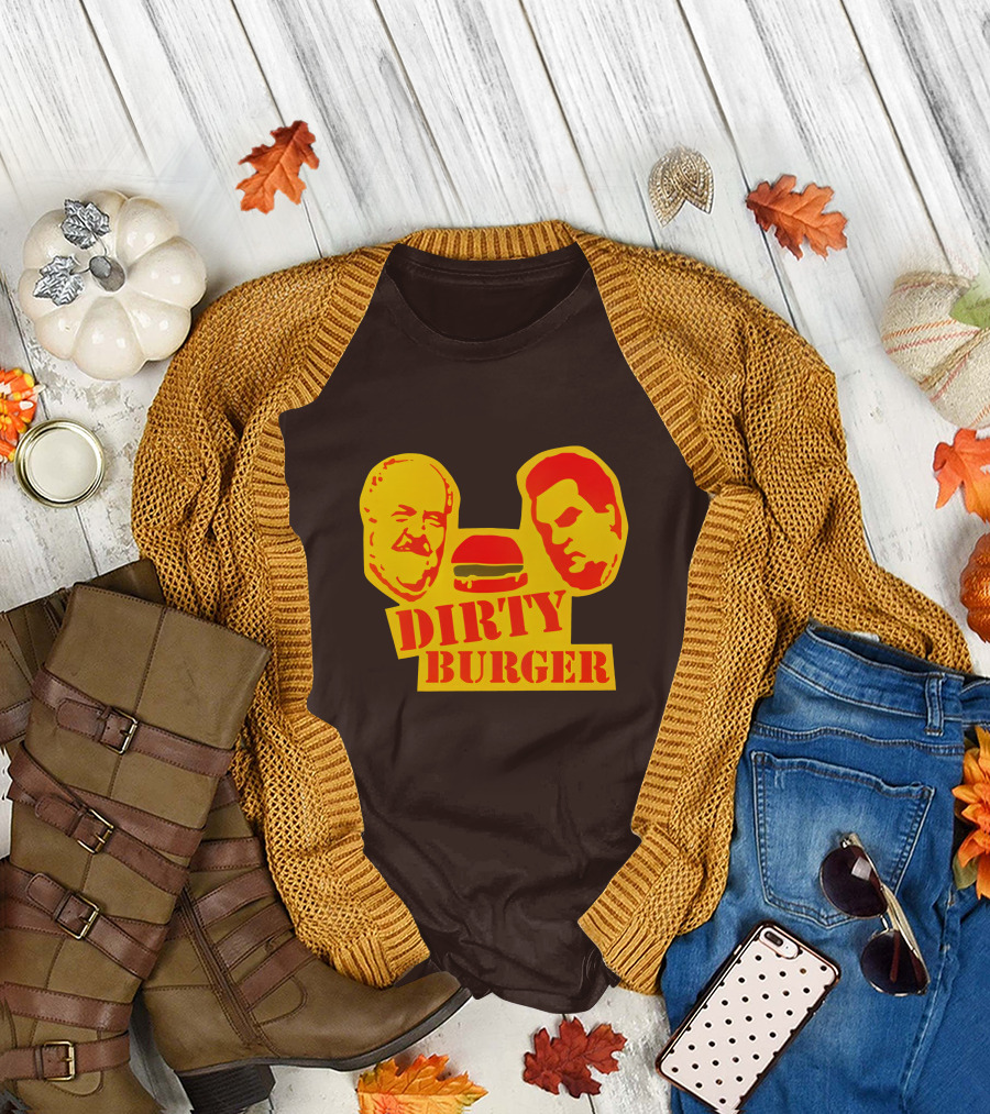 Trailer Park Boys Dirty Burger Merch Faces and Burger T-Shirt