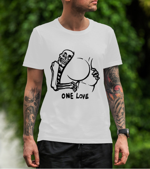 One Love Skeleton Embrace Matt Bailey Merch T-Shirt