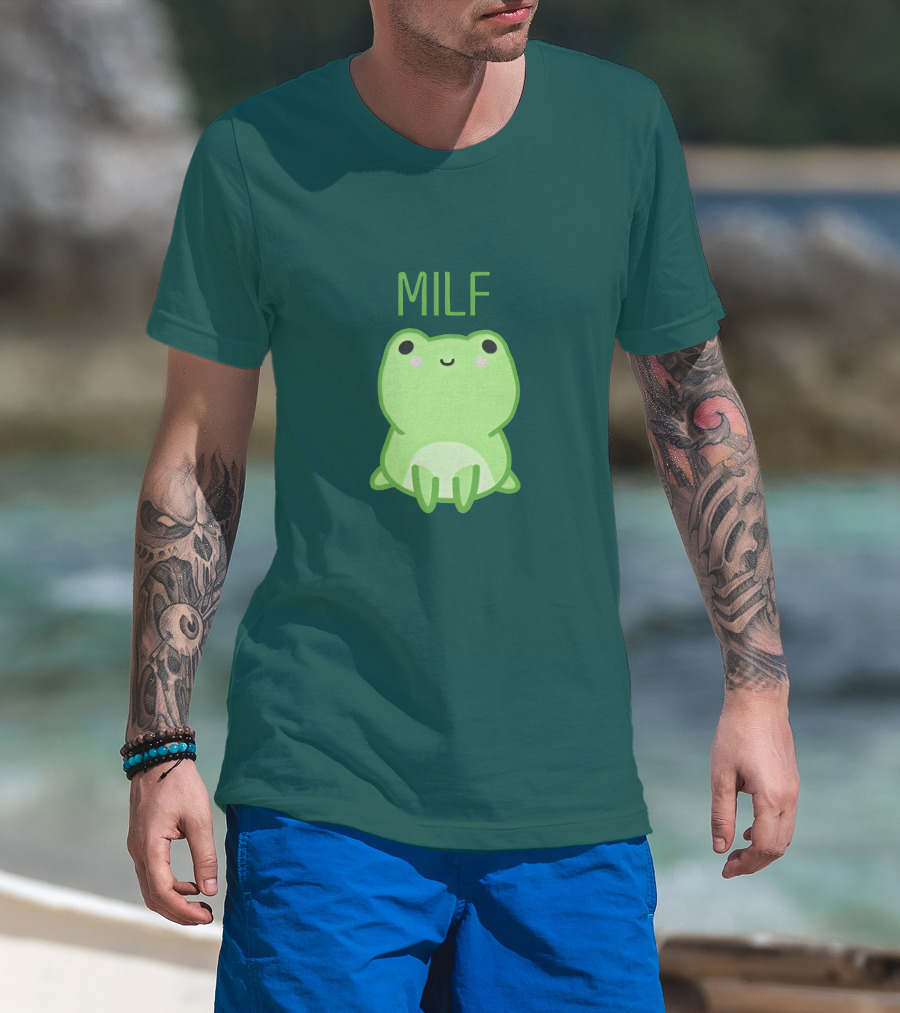 MILF ManILoveFwogs Merch Man I Love Fwogs Cute Frog T-Shirt