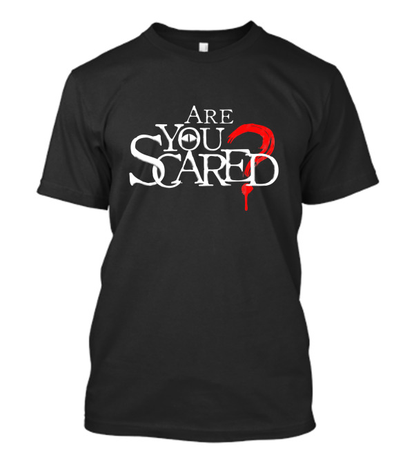 Are You Scared With Bloody Red Question Mark T-Shirt