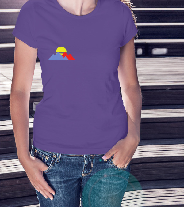 Purpled Merch Sunset Mountains T-Shirt
