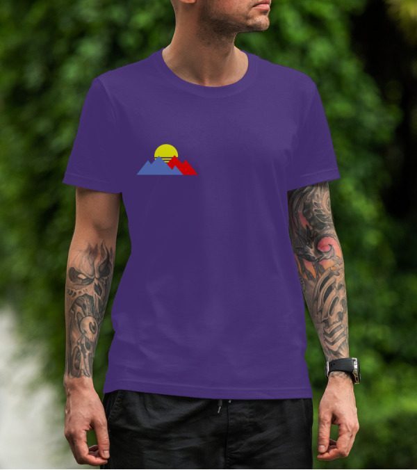 Purpled Merch Sunset Mountains T-Shirt
