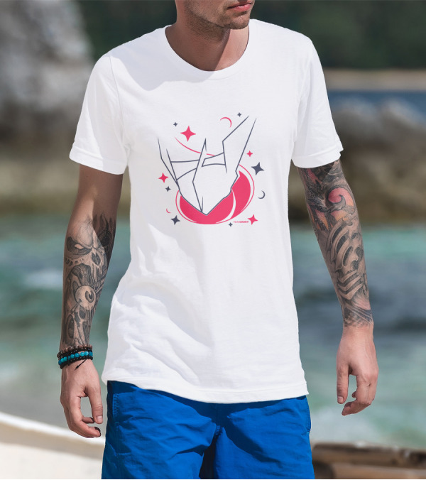 Team Shiny Space Origami 658 T-Shirt