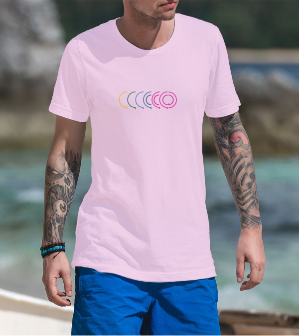 QuarterJade Merch Evolution Colorful Circle T-Shirt