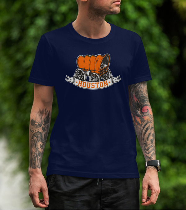 Crush City Houston Orange Wagon Ramshirts Sports T-Shirt
