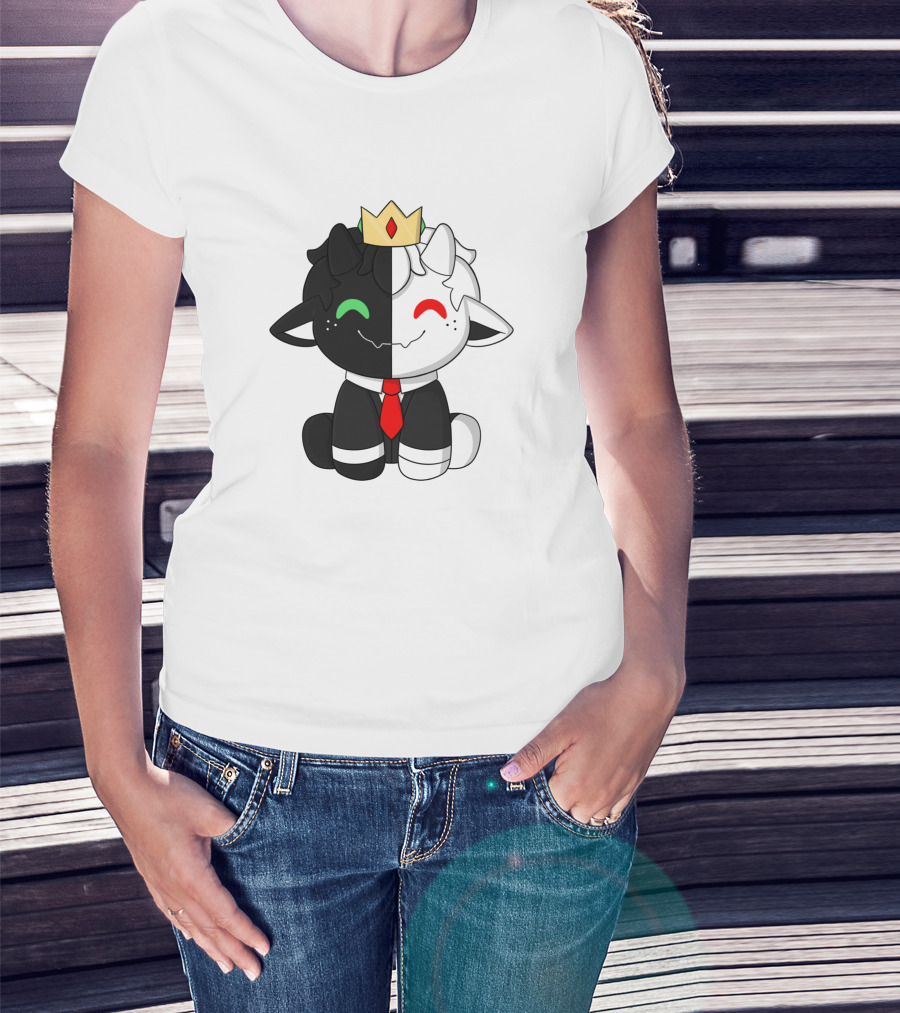 Baby Ranboo Plush With Crown And Tie T-Shirt
