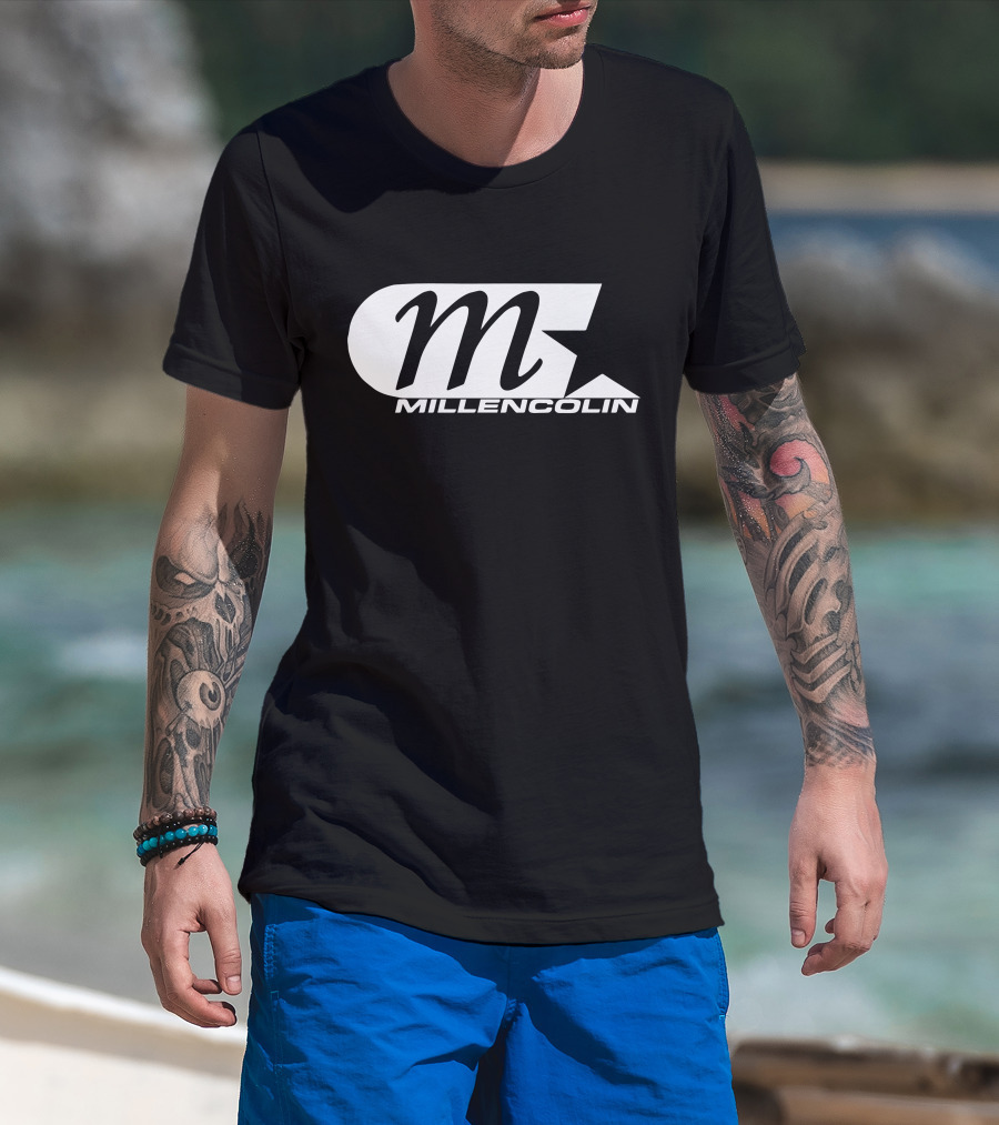 Millencolin M Star Logo Merch Black White Branding T-Shirt