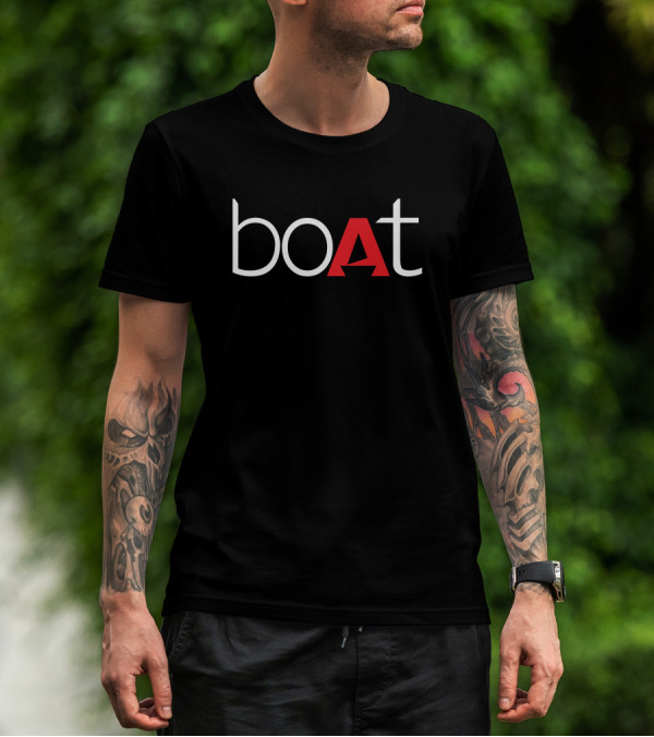 Shark Tank's Aman Gupta BoAt Logo Black T-Shirt