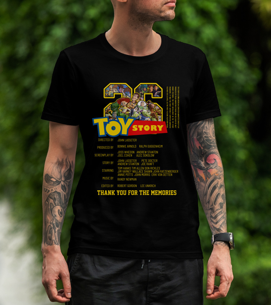 TOY STORY 28 Thank You For The Memories Directors Cast Iconic Characters T-Shirt