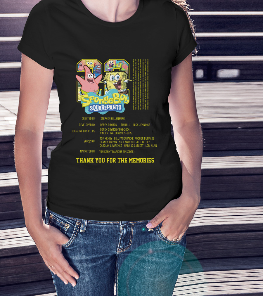 SpongeBob SquarePants Thank You For The Memories 1999-2015 Steven Hillenburg T-Shirt
