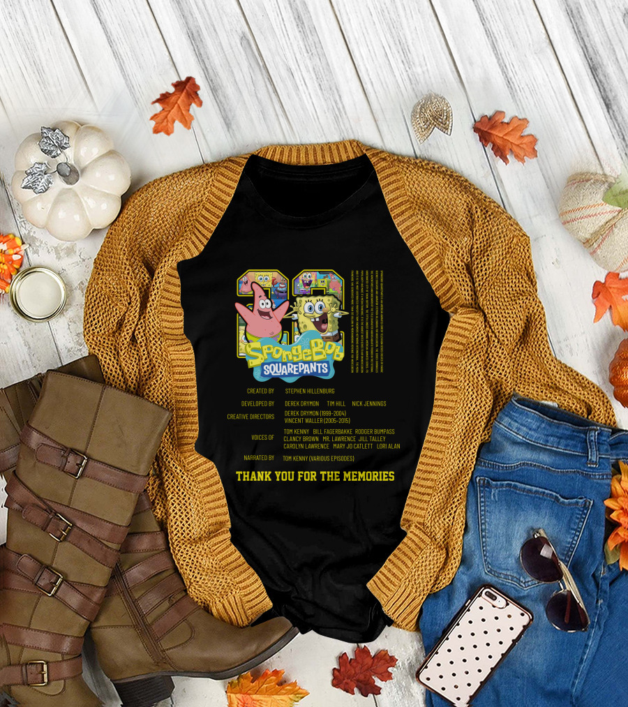 SpongeBob SquarePants Thank You for the Memories 1999-2015 Steven Hillenburg T-Shirt