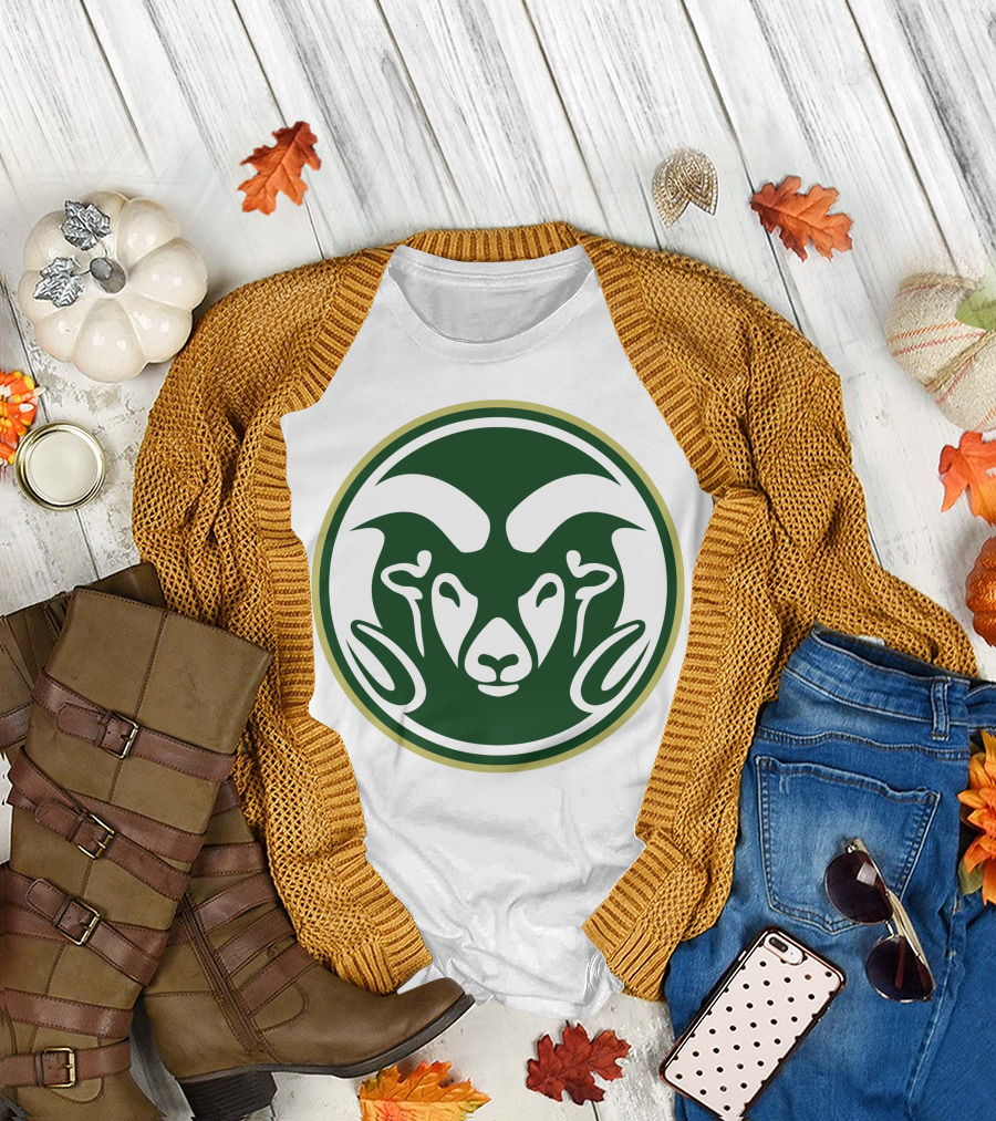 Colorado State Rams Logo Green Circle Emblem T-Shirt