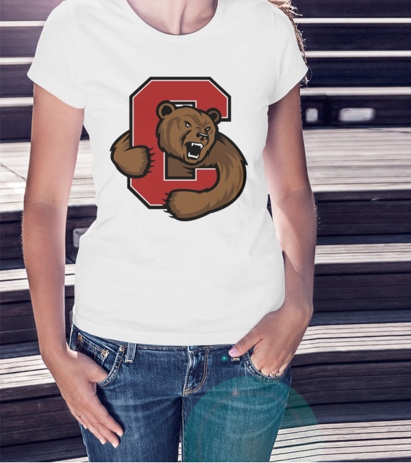 Cornell Big Red Bear Logo C T-Shirt