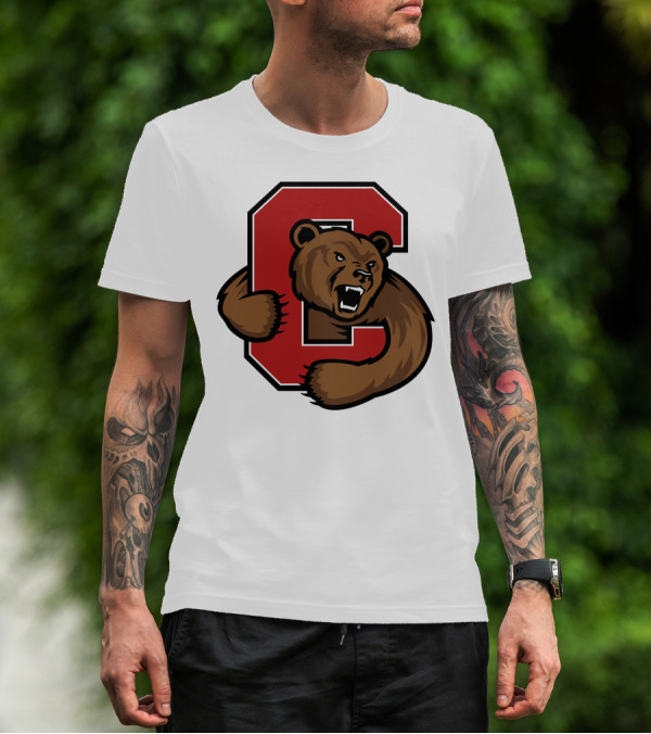 Cornell Big Red Bear Logo C T-Shirt