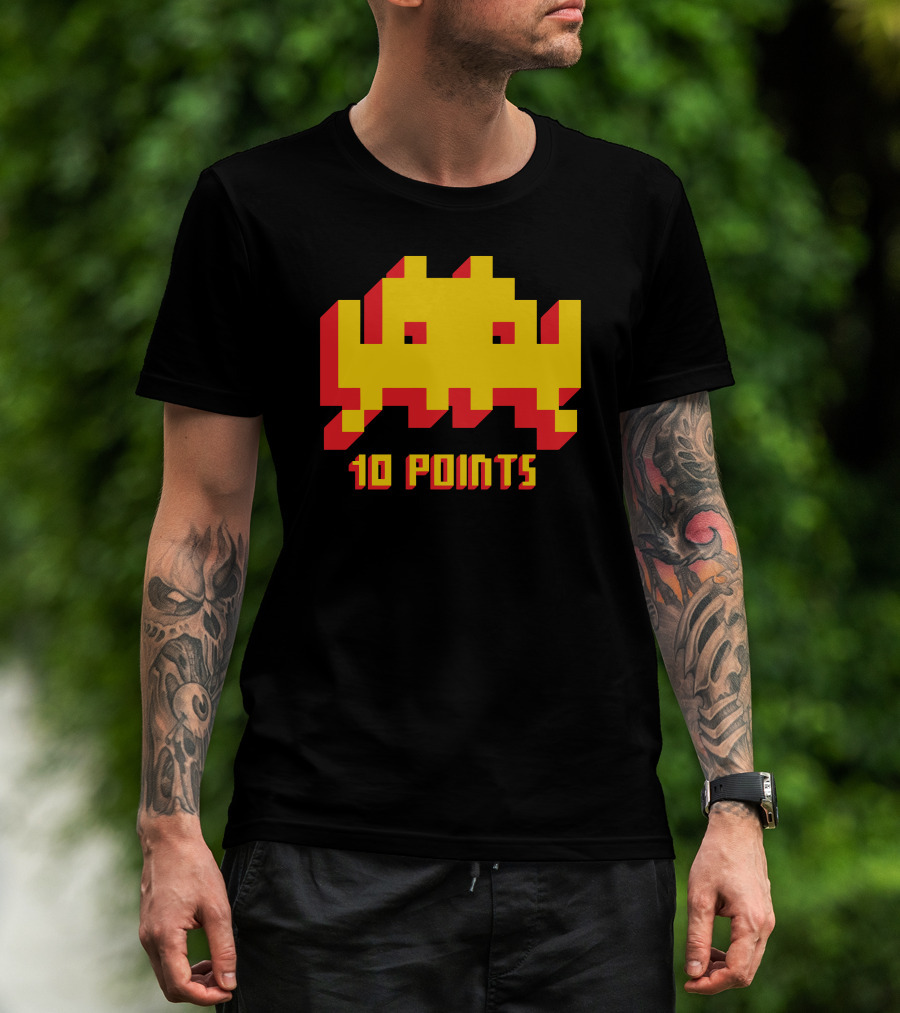 Space Invaders 10 Points Classic Arcade T-Shirt