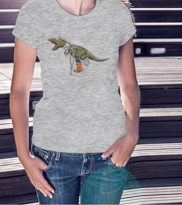 How Ridiculous Merch Injured Rexy Navy T-Shirt
