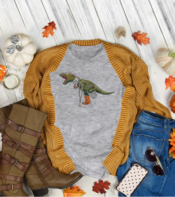 How Ridiculous Merch Injured Rexy Navy T-Shirt