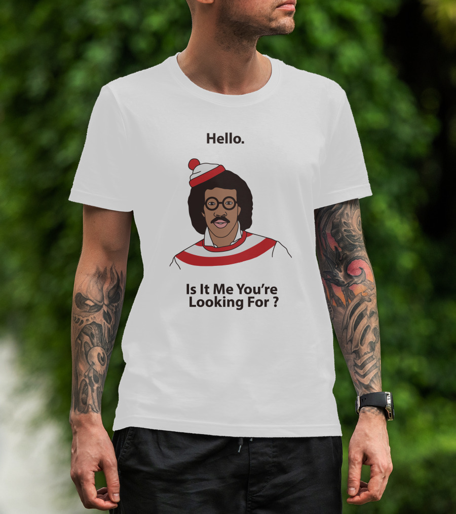 Hello Is It Me You're Looking For Lionel Richie Waldo T-Shirt