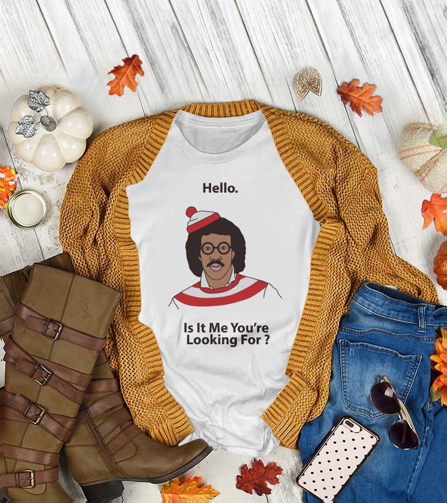 Hello Is It Me You're Looking For Lionel Richie Waldo T-Shirt