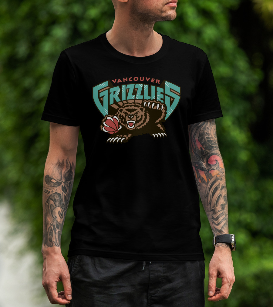 Vancouver Grizzlies Basketball Bear T-Shirt