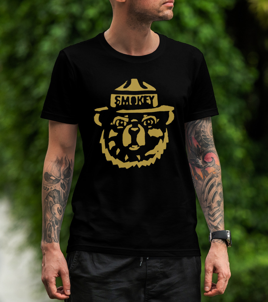 Smokey Bear Prevent Wildfires Iconic Ranger Hat T-Shirt