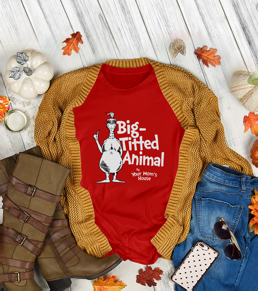 Big-Titted Animal By Your Mom's House YMH Merch T-Shirt