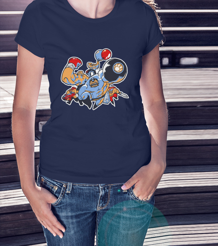 Abobo's Big Adventure Retro Pixel Brawler Compilation T-Shirt