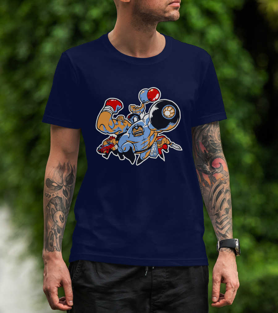 Abobo's Big Adventure Retro Pixel Brawler Compilation T-Shirt