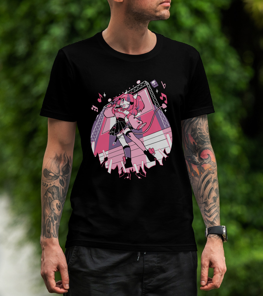 VShojo Merch Ironmouse Idol Performance Stage Anime Aesthetic T-Shirt
