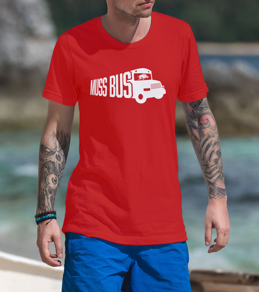 Muss Bus Eric Musselman Arkansas Razorbacks T-Shirt