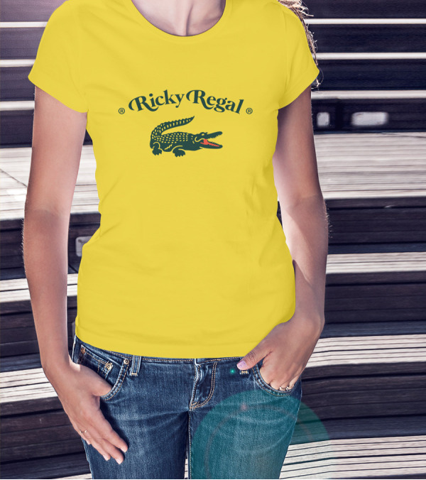 Lacoste Ricky Regal Yellow Crocodile Logo Apparel Collaboration T-Shirt