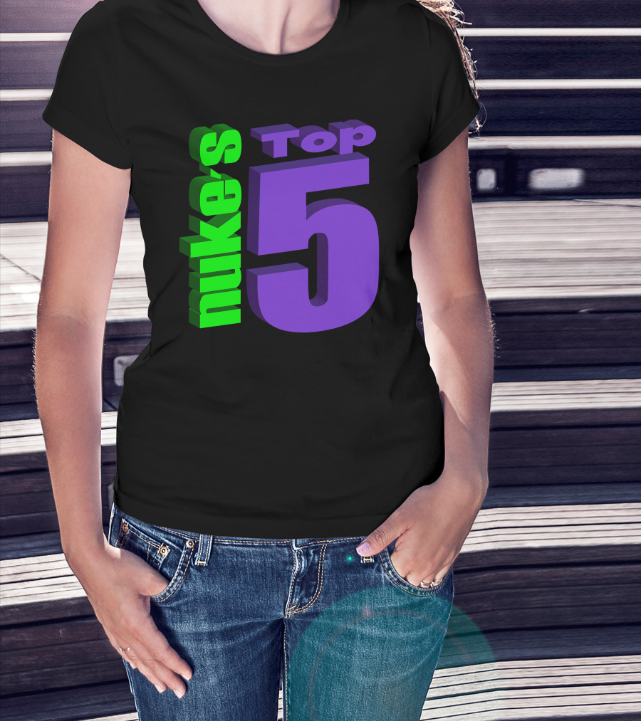 Nukestop5 Nuke's Top 5 Logo Merch T-Shirt