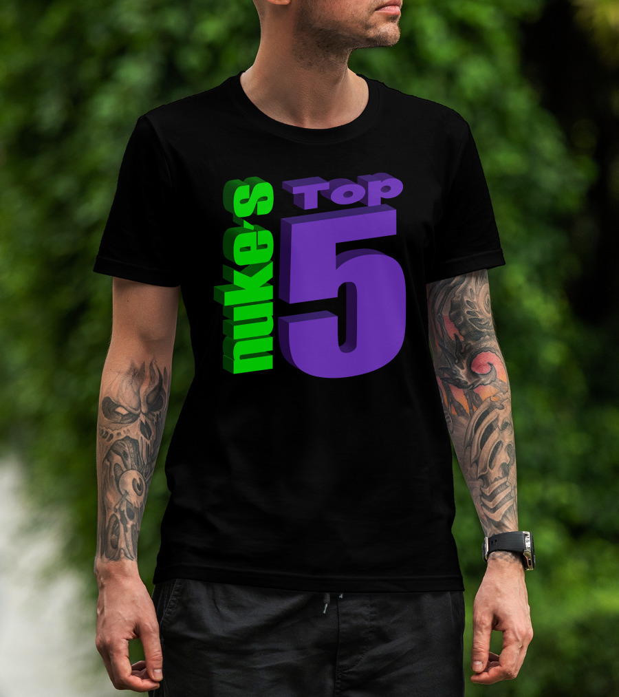 Nukestop5 Nuke's Top 5 Logo Merch T-Shirt