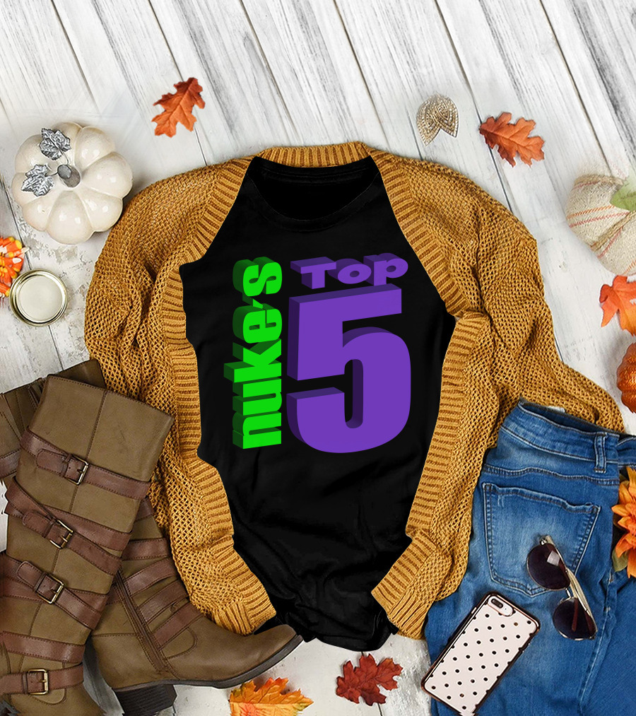 Nukestop5 Nuke's Top 5 Logo Merch T-Shirt