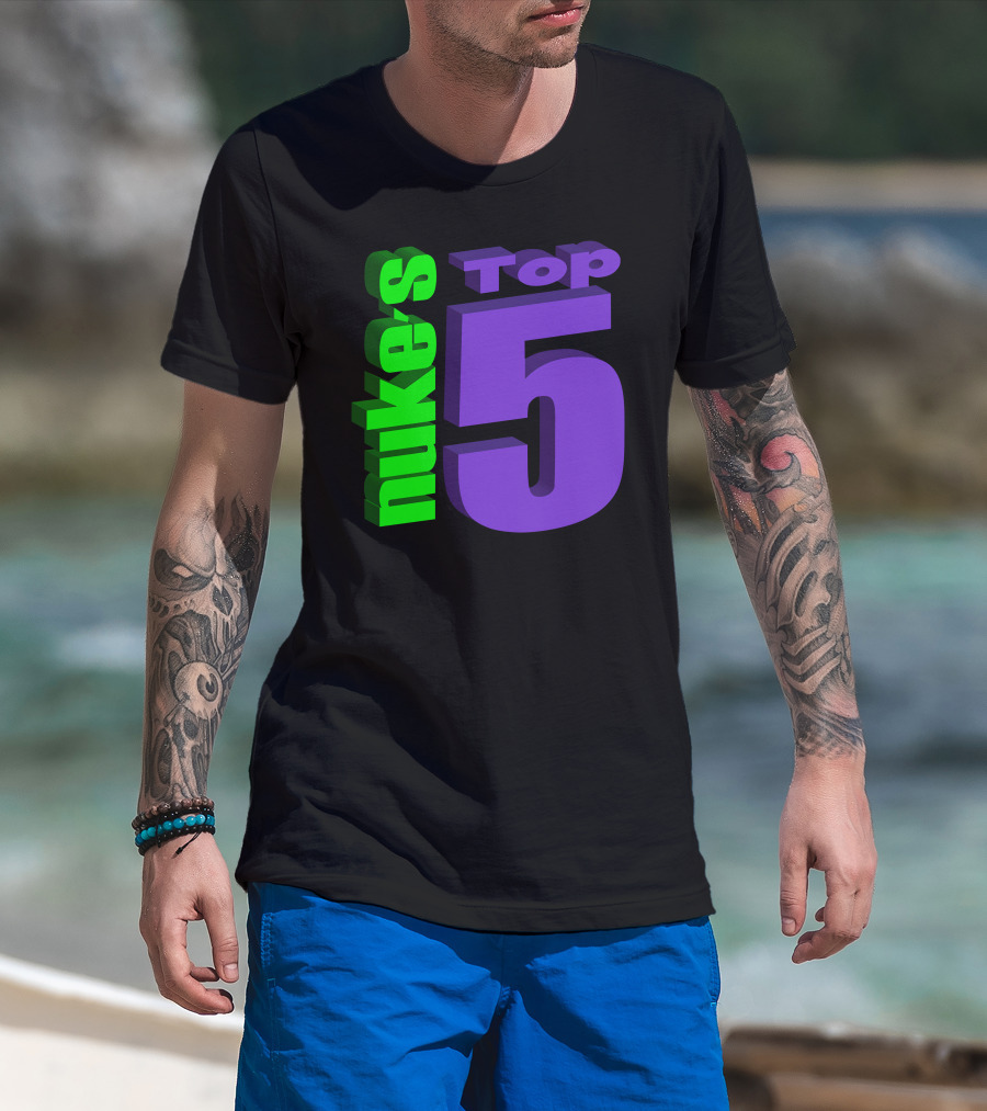 Nukestop5 Nuke's Top 5 Logo Merch T-Shirt