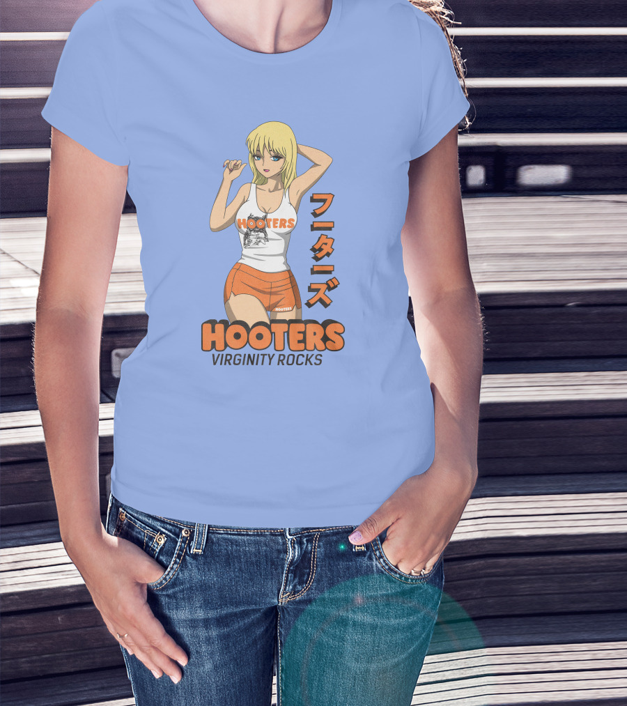 Hooters Anime Girl Virginity Rocks Danny Duncan T-Shirt