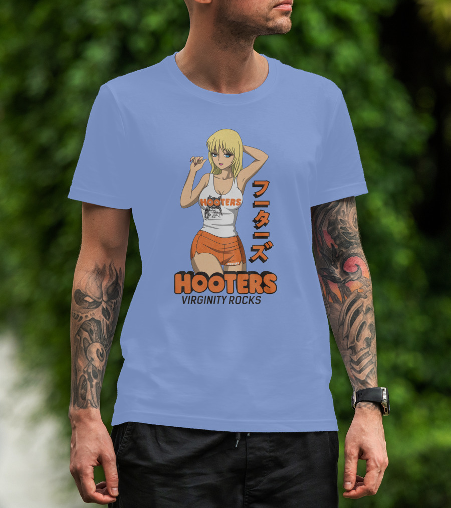 Hooters Anime Girl Virginity Rocks Danny Duncan T-Shirt