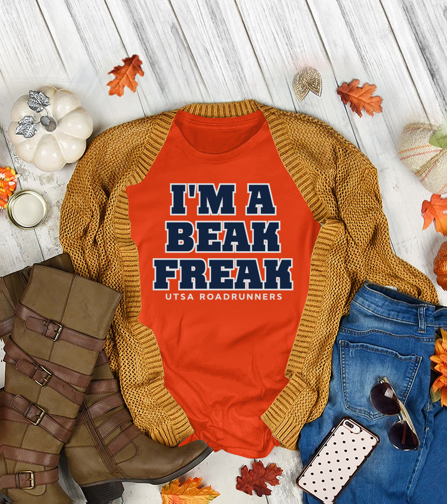 Utsa Roadrunners Football I'm A Beak Freak T-Shirt