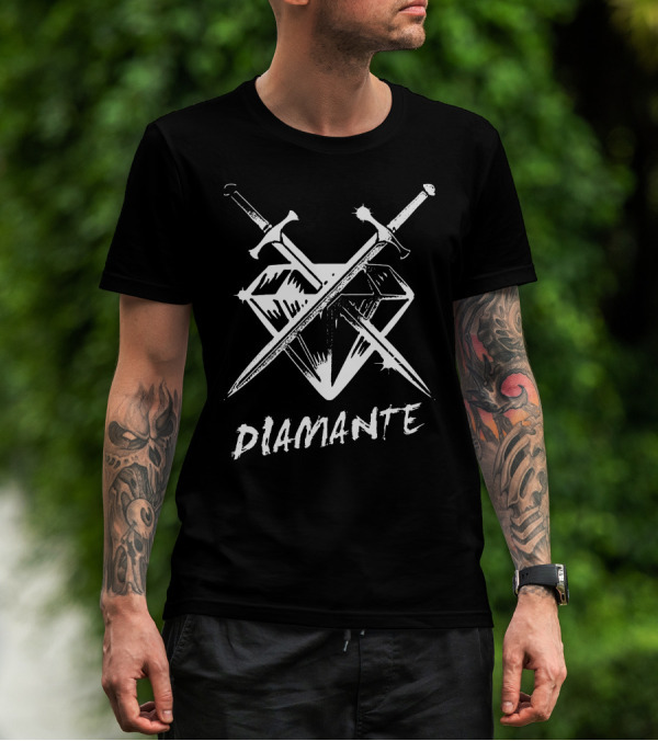 Diamante Retro Neon Vibe T-Shirt