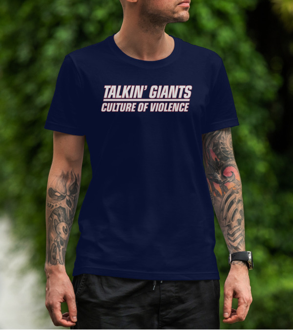 Jomboy Media Talkin' Giants Culture Of Violence T-Shirt