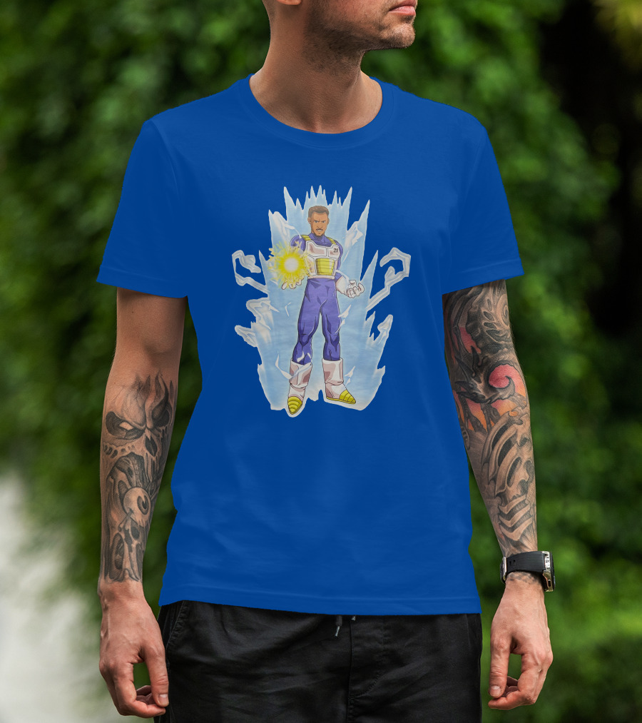 Josh Robbins Daniel Gafford Vegeta Super Saiyan Dragon Ball Z Power-Up T-Shirt