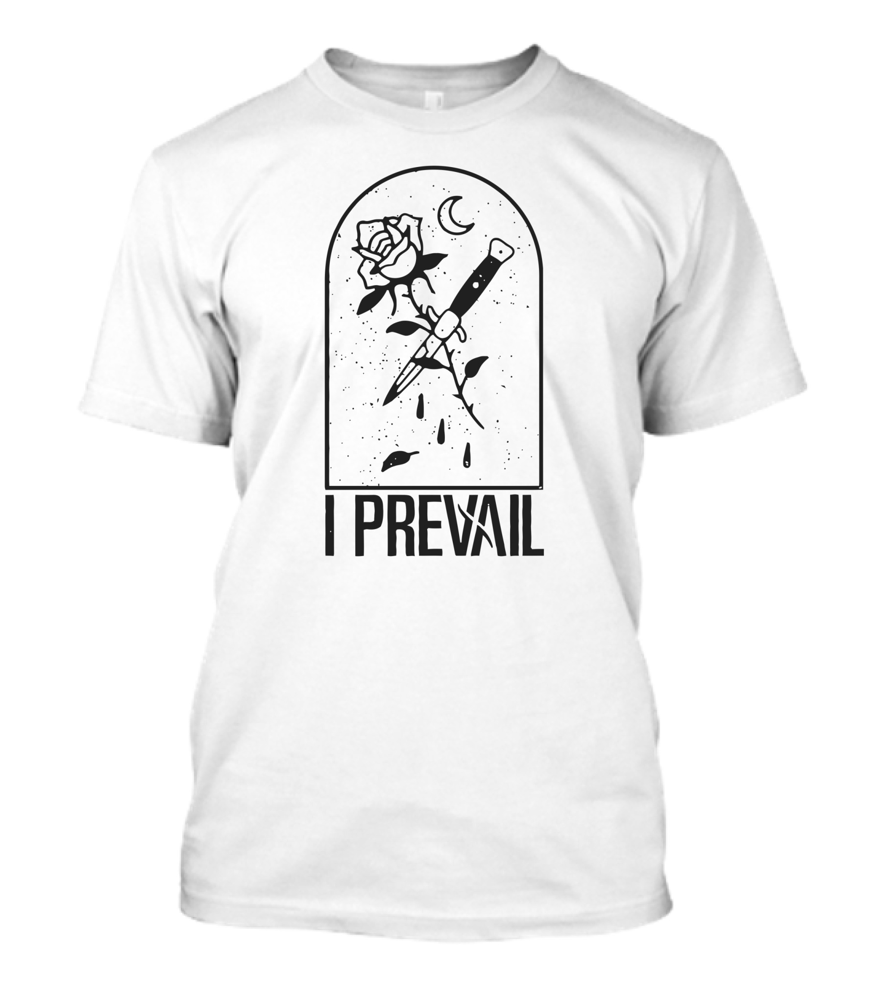 I Prevail Switchblade Rose Moon T-Shirt