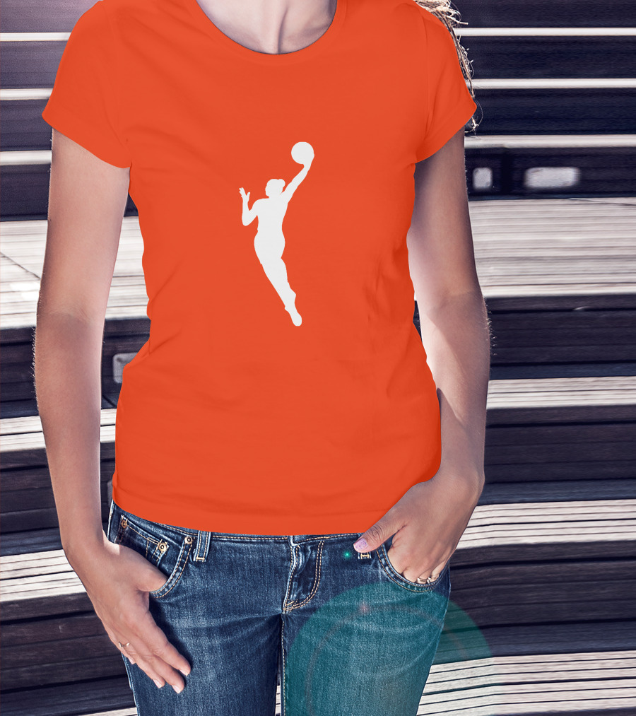 WNBA Orange Basketball T-Shirt