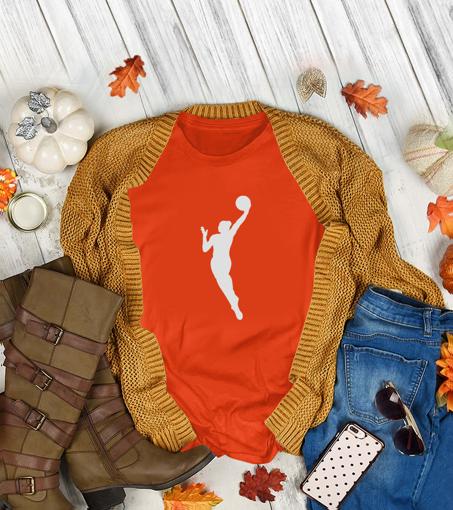 WNBA Orange Basketball T-Shirt