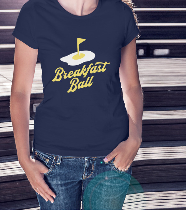 You Betcha Breakfast Ball Egg Golf Flag Crewneck T-Shirt