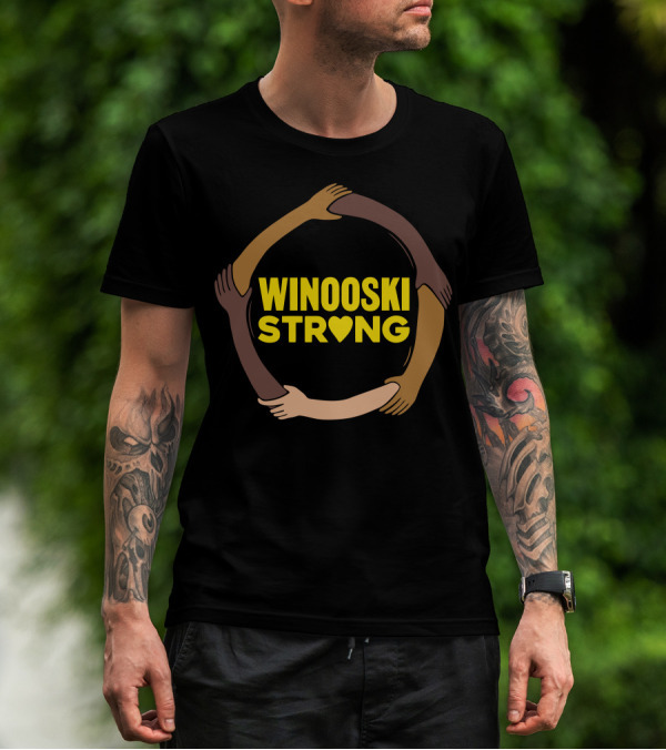 Winooski Strong Unity Hands Circle With Heart T-Shirt