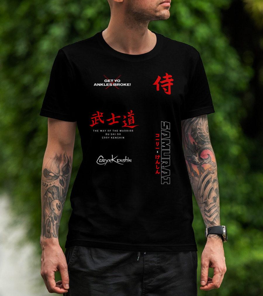 CoryxKenshin Samurai Get Yo Ankles Broke Bushido The Way Of The Warrior T-Shirt