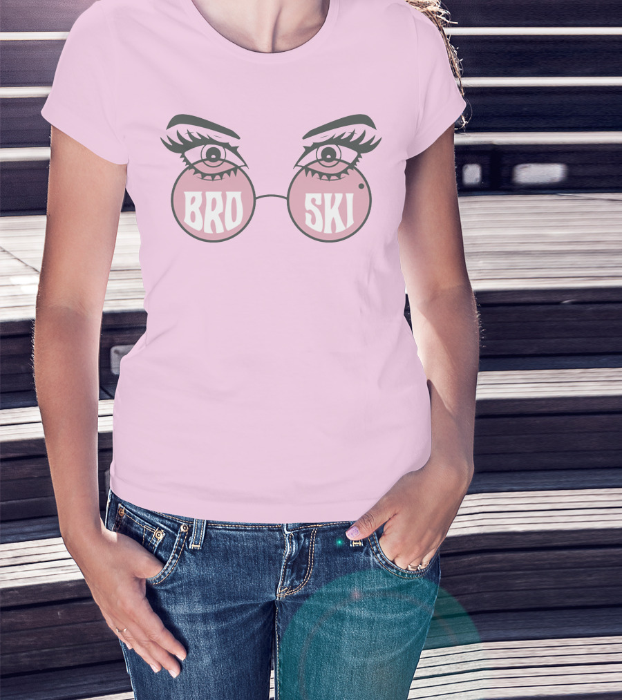 Brittany Broski Bro Ski Eyeglasses T-Shirt